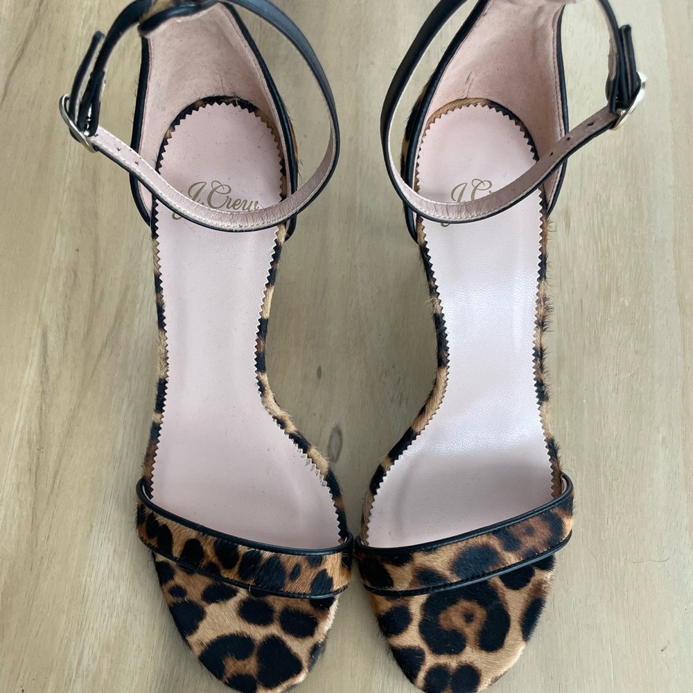 NWOT JCrew Leopard Print Women's 3.5 inch heels